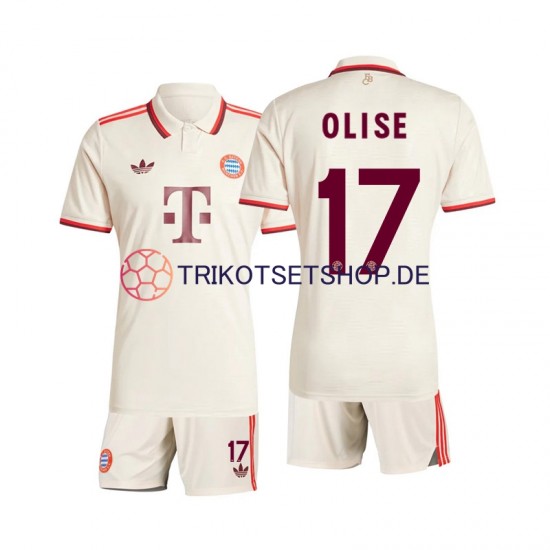 FC Bayern München Olise 17 2024-2025 Kinder Trikotset Ausweich Kurzarm