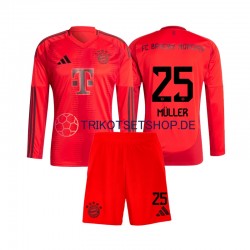 FC Bayern München Thomas Muller 25 2024-2025 Kinder Trikotset Heim Langarm