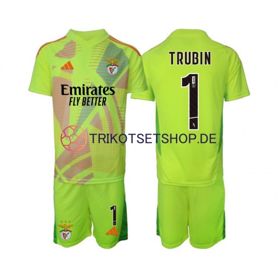 Benfica Torwart Anatolij Trubin 1 2024-2025 Kinder Trikotset Heim Kurzarm