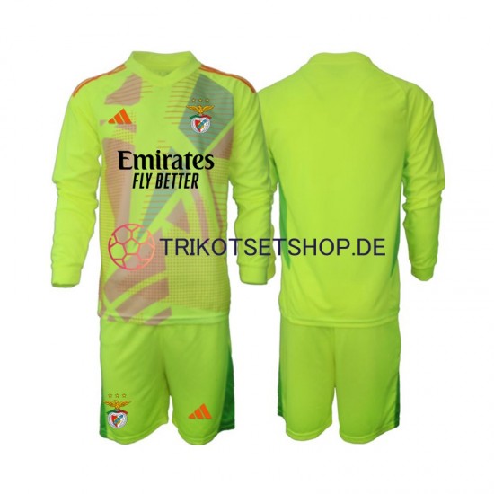 Benfica Torwart 2024-2025 Kinder Trikotset Heim Langarm