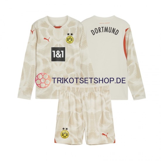 Borussia Dortmund Torwart 2024-2025 Kinder Trikotset Heim Langarm
