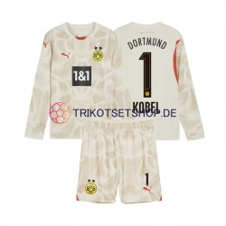 Borussia Dortmund Torwart Gregor Kobel 1 2024-2025 Kinder Trikotset Heim Langarm
