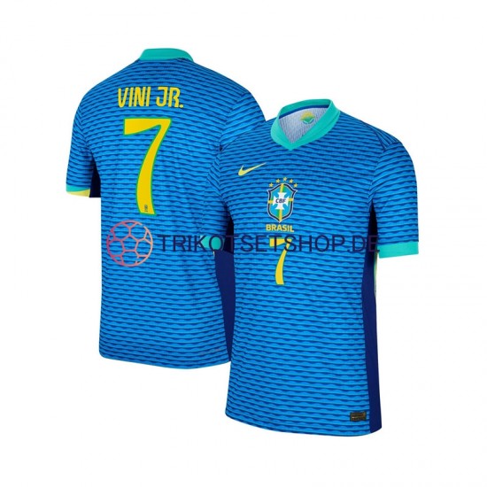 Brasilien Vinicius Junior 7 2024 Herren Trikot Auswärts Kurzarm