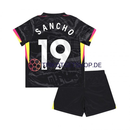 Chelsea Jadon Sancho 19 2024-2025 Kinder Trikotset Ausweich Kurzarm