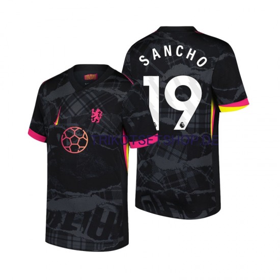 Chelsea Jadon Sancho 19 2024-2025 Herren Trikot Ausweich Kurzarm