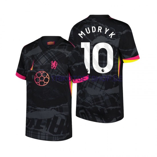 Chelsea Mychajlo Mudryk 10 2024-2025 Herren Trikot Ausweich Kurzarm