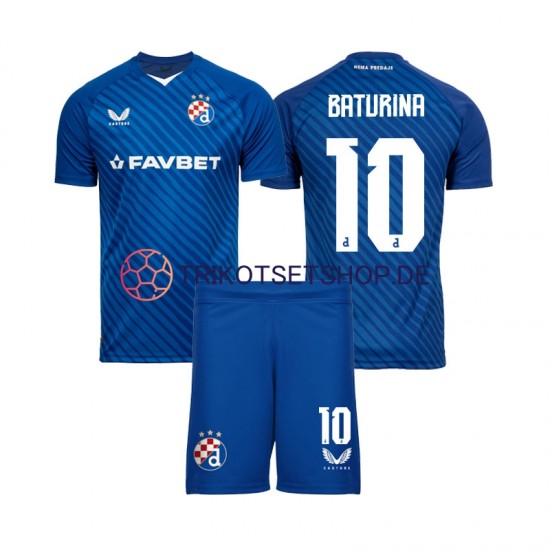Dinamo Zagreb Martin Baturina 10 2024-2025 Kinder Trikotset Heim Kurzarm