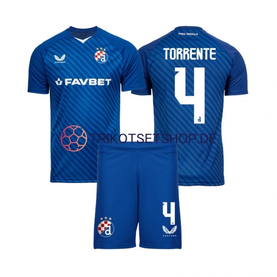 Dinamo Zagreb Torrente 4 2024-2025 Kinder Trikotset Heim Kurzarm