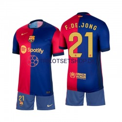 FC Barcelona Frenkie de Jong 21 2024-2025 Kinder Trikotset Heim Kurzarm