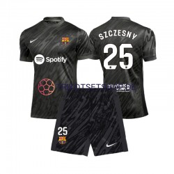 FC Barcelona Torwart Wojciech Szczesny 25 2024-2025 Kinder Trikotset Auswärts Kurzarm