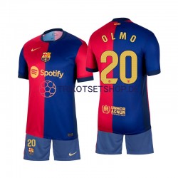 FC Barcelona Olmo 20 2024-2025 Kinder Trikotset Heim Kurzarm