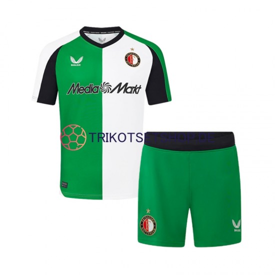 Feyenoord Rotterdam 2024-2025 Kinder Trikotset Ausweich Kurzarm