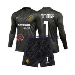 Inter Mailand Torwart Yann Sommer 1 2024-2025 Kinder Trikotset Ausweich Langarm