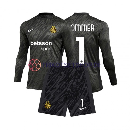 Inter Mailand Torwart Yann Sommer 1 2024-2025 Kinder Trikotset Ausweich Langarm