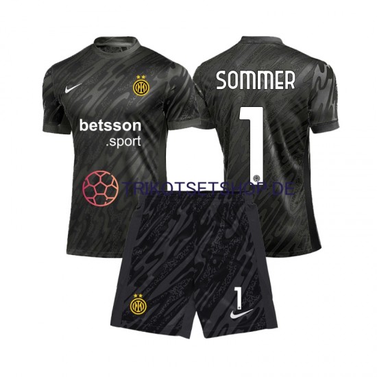 Inter Mailand Torwart Yann Sommer 1 2024-2025 Kinder Trikotset Ausweich Kurzarm