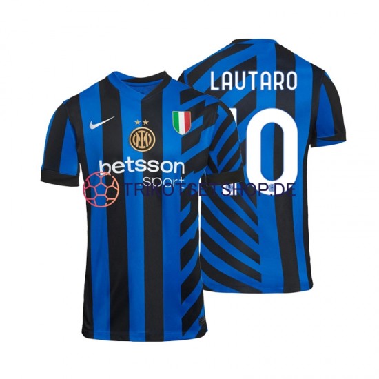 Inter Mailand Lautaro 10 2024-2025 Herren Trikot Heim Kurzarm