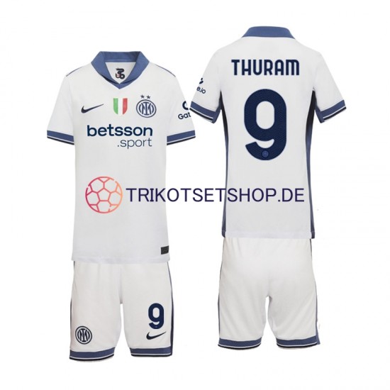 Inter Mailand Marcus Thuram 9 2024-2025 Kinder Trikotset Auswärts Kurzarm