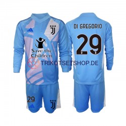 Juventus Turin Torwart Michele Di Gregorio 29 2024-2025 Kinder Trikotset Viertes Langarm