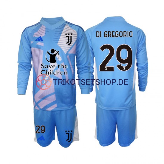 Juventus Turin Torwart Michele Di Gregorio 29 2024-2025 Kinder Trikotset Viertes Langarm