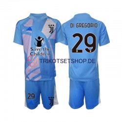 Juventus Turin Torwart Michele Di Gregorio 29 2024-2025 Kinder Trikotset Viertes Kurzarm