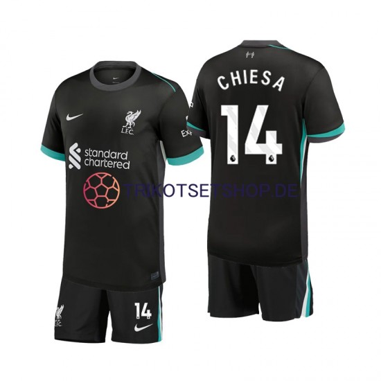 Liverpool Chiesa 14 2024-2025 Kinder Trikotset Auswärts Kurzarm