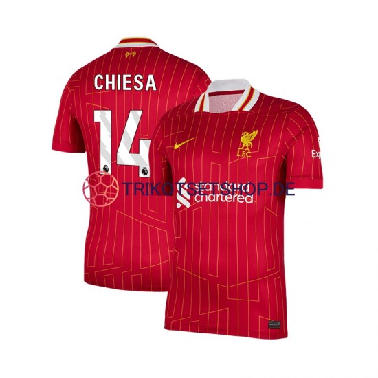 Liverpool Federico Chiesa 14 2024-2025 Herren Trikot Heim Kurzarm