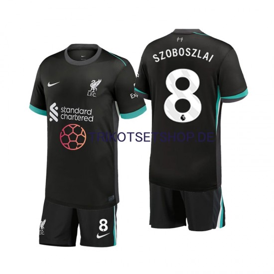 Liverpool Szoboszlai 8 2024-2025 Kinder Trikotset Auswärts Kurzarm