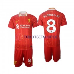 Liverpool Szoboszlai 8 2024-2025 Kinder Trikotset Heim Kurzarm