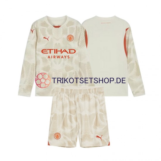 Manchester City Torwart 2024-2025 Kinder Trikotset Ausweich Langarm