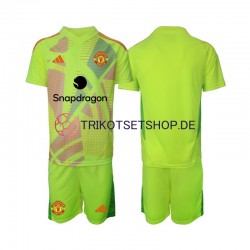 Manchester United Torwart 2024-2025 Kinder Trikotset Auswärts Kurzarm