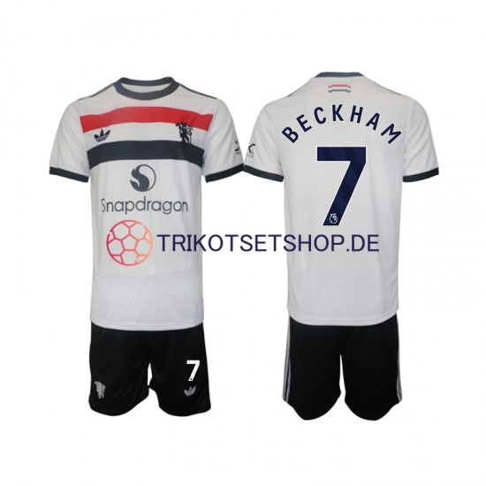 Manchester United Beckham 7 2024-2025 Kinder Trikotset Ausweich Kurzarm