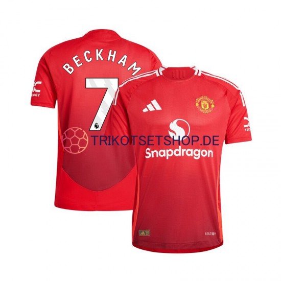 Manchester United Beckham 7 2024-2025 Herren Trikot Heim Kurzarm