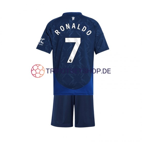 Manchester United Cristiano Ronaldo 7 2024-2025 Kinder Trikotset Auswärts Kurzarm