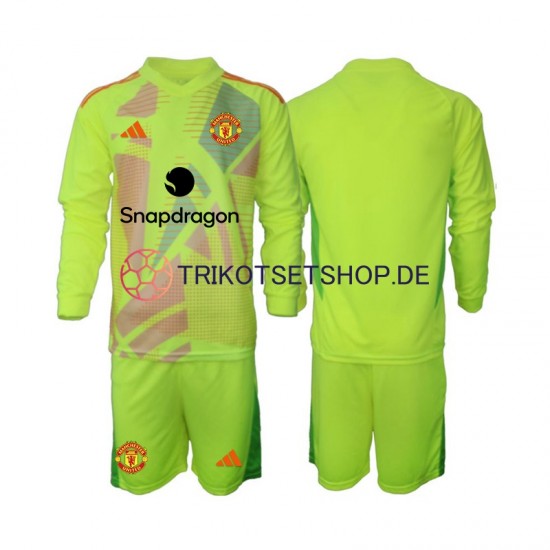 Manchester United Torwart 2024-2025 Kinder Trikotset Auswärts Langarm