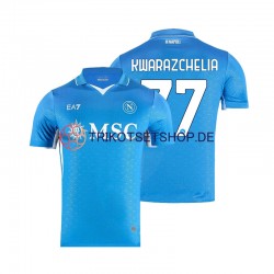SSC Neapel Khvicha Kvaratskhelia 77 2024-2025 Herren Trikot Heim Kurzarm