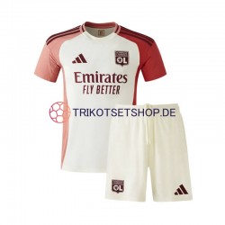 Olympique Lyon 2024-2025 Kinder Trikotset Ausweich Kurzarm