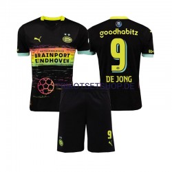 PSV Eindhoven DE JONG 9 2024-2025 Kinder Trikotset Auswärts Kurzarm