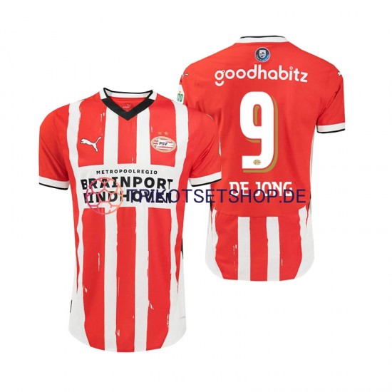 PSV Eindhoven DE JONG 9 2024-2025 Herren Trikot Heim Kurzarm
