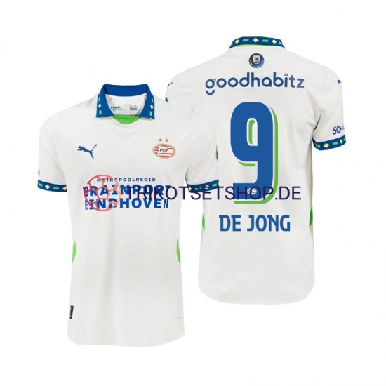 PSV Eindhoven DE JONG 9 2024-2025 Herren Trikot Ausweich Kurzarm