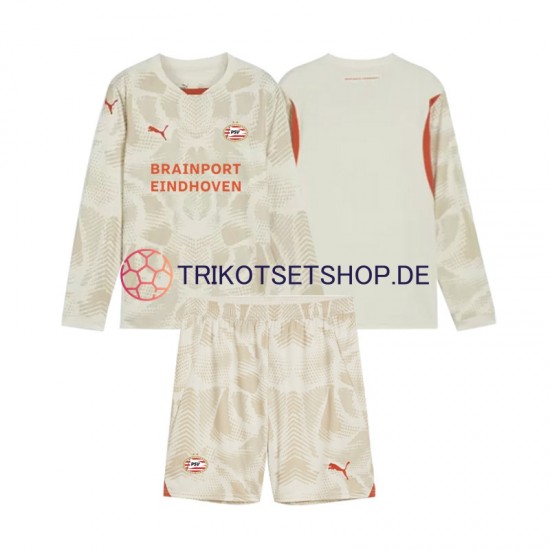 PSV Eindhoven Torwart 2024-2025 Kinder Trikotset Ausweich Langarm
