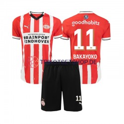 PSV Eindhoven Johan Bakayoko 11 2024-2025 Kinder Trikotset Heim Kurzarm