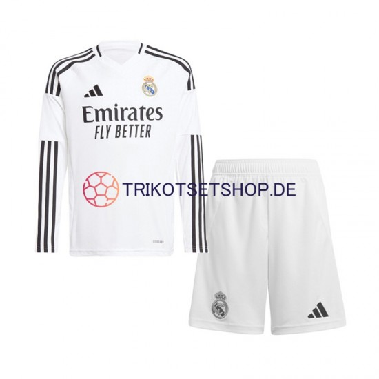 Real Madrid 2024-2025 Kinder Trikotset Heim Langarm
