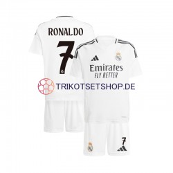 Real Madrid Cristiano Ronaldo 7 2024-2025 Kinder Trikotset Heim Kurzarm
