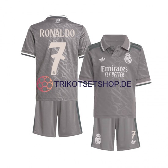 Real Madrid Cristiano Ronaldo 7 2024-2025 Kinder Trikotset Ausweich Kurzarm