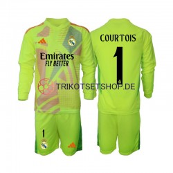 Real Madrid Torwart COURTOIS 1 2024-2025 Kinder Trikotset Viertes Langarm