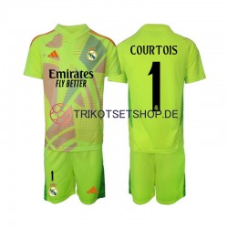 Real Madrid Torwart COURTOIS 1 2024-2025 Kinder Trikotset Viertes Kurzarm