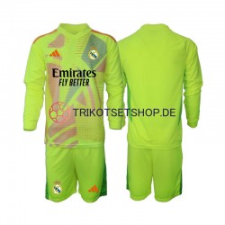 Real Madrid Torwart 2024-2025 Kinder Trikotset Viertes Langarm