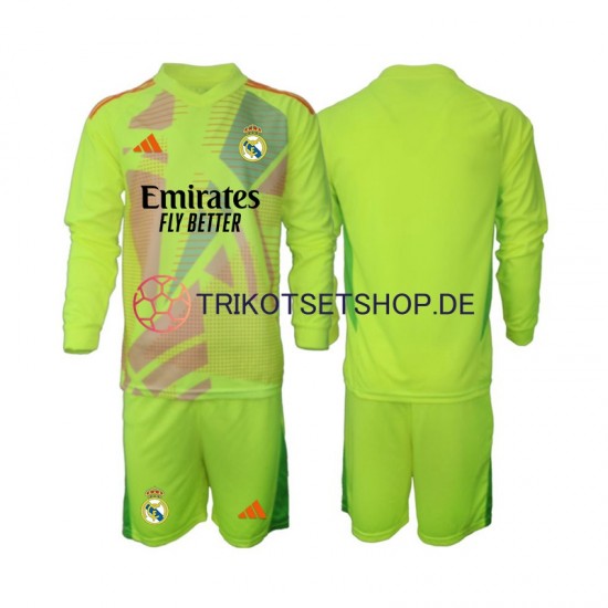 Real Madrid Torwart 2024-2025 Kinder Trikotset Viertes Langarm