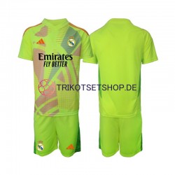 Real Madrid Torwart 2024-2025 Kinder Trikotset Viertes Kurzarm