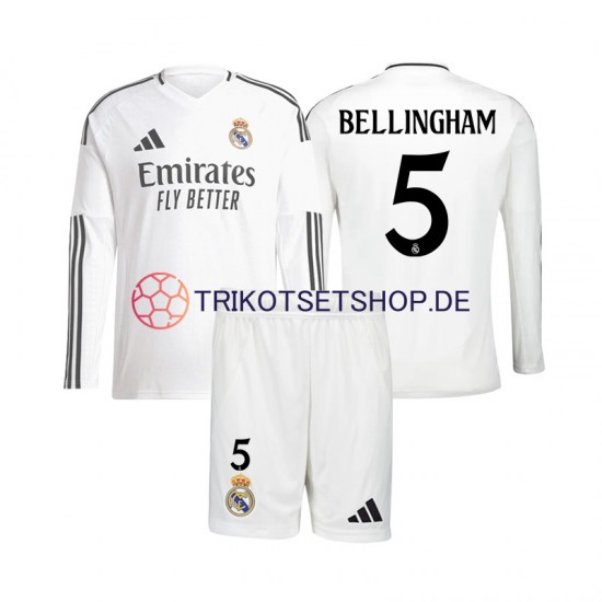 Real Madrid Jude Bellingham 5 2024-2025 Kinder Trikotset Heim Langarm